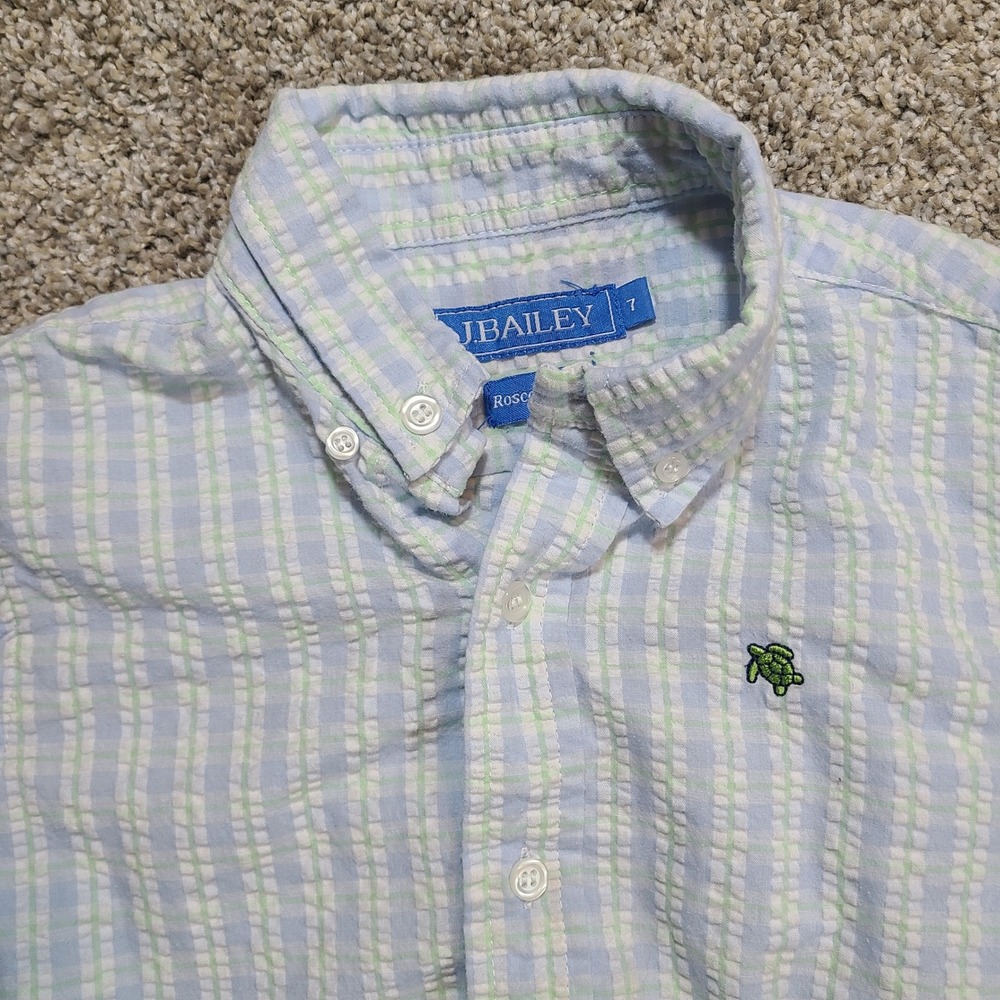 J. Bailey by Bailey‎ Boys Roscoe Button Down Shirt - Size 7 - EUC